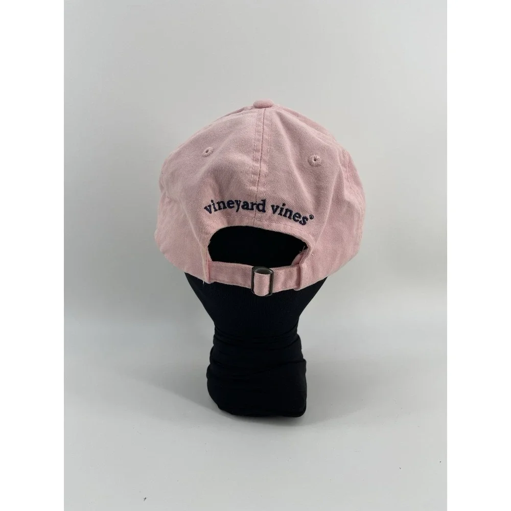 Vineyard Vines‎ Pink Whale Logo Baseball Cap Hat Adjustable Cotton Strapback